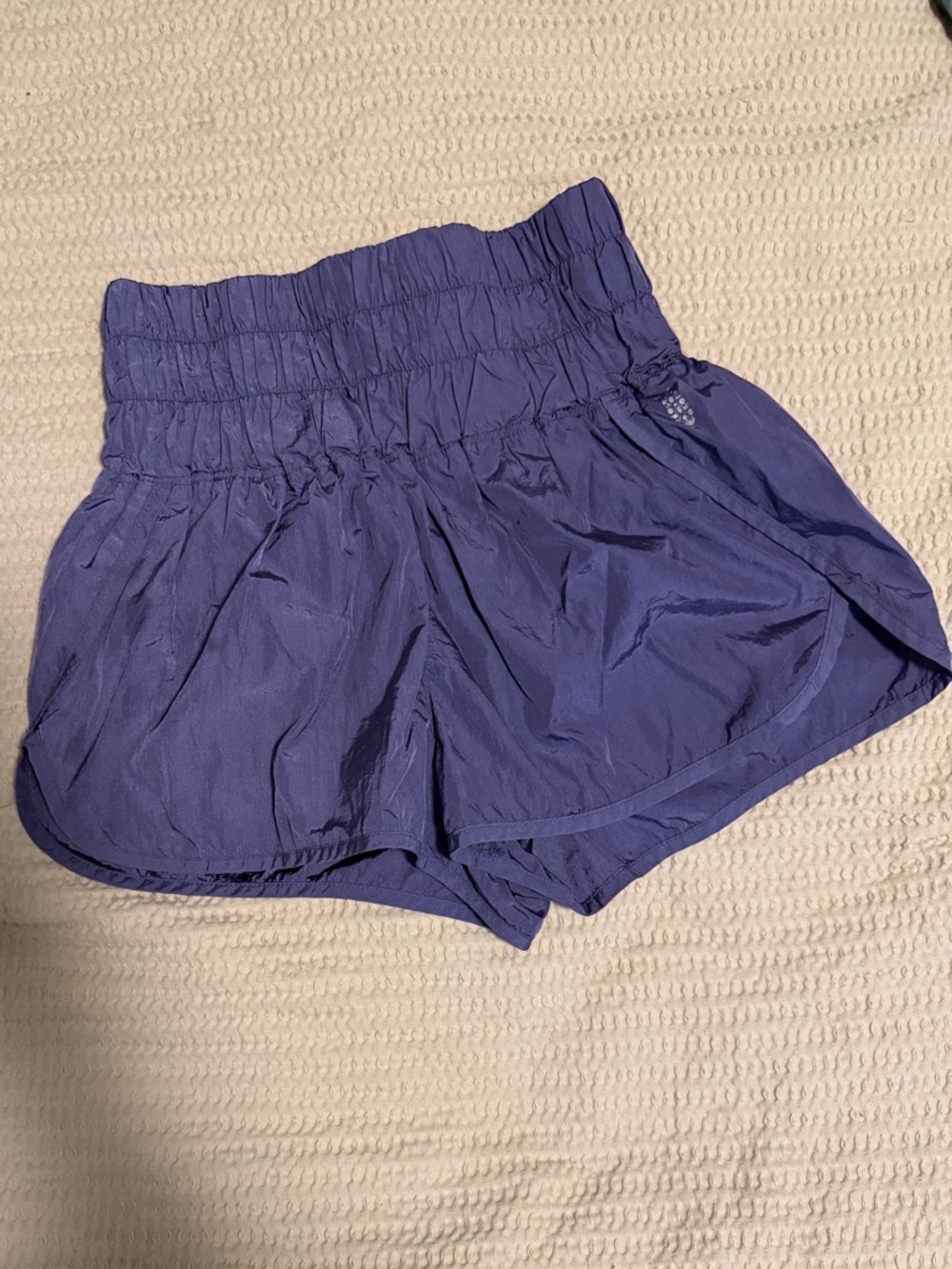 Free People High-Waist Purple the way home shorts